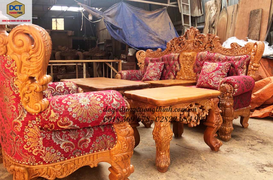 bàn ghế sofa hoàng gia